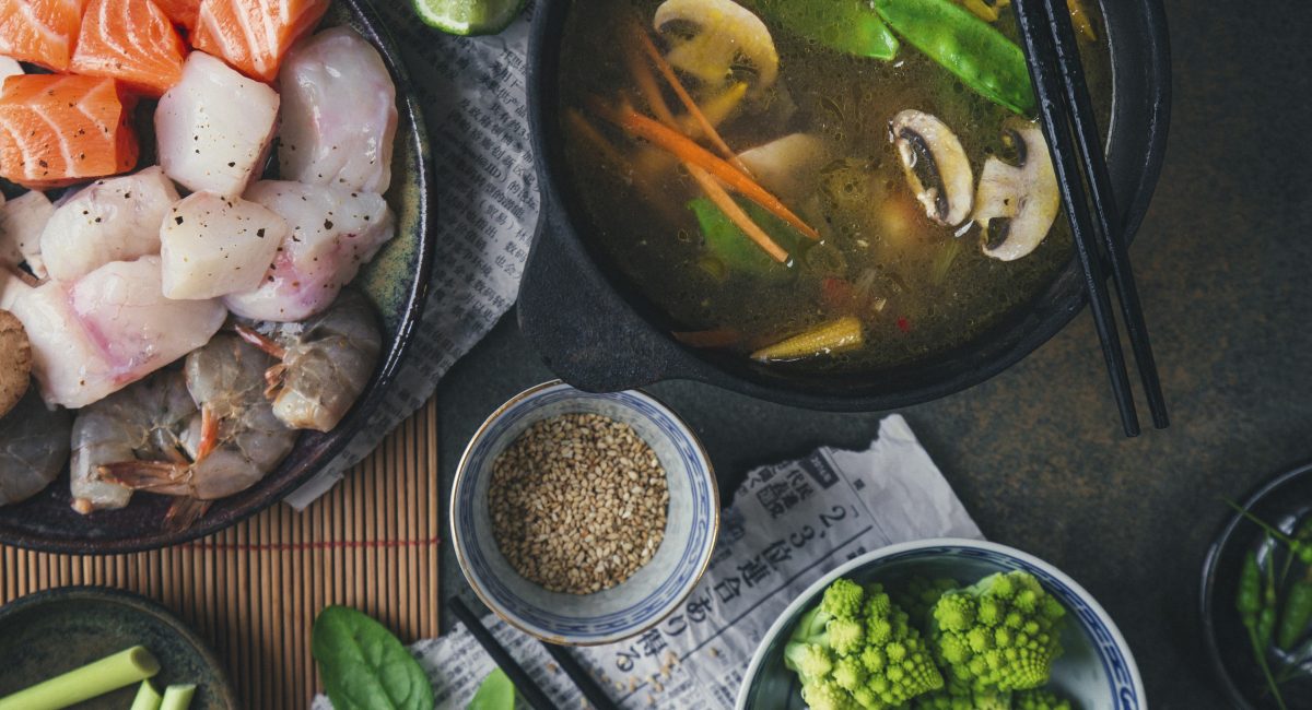 fondue chinoise de la mer fresh.
