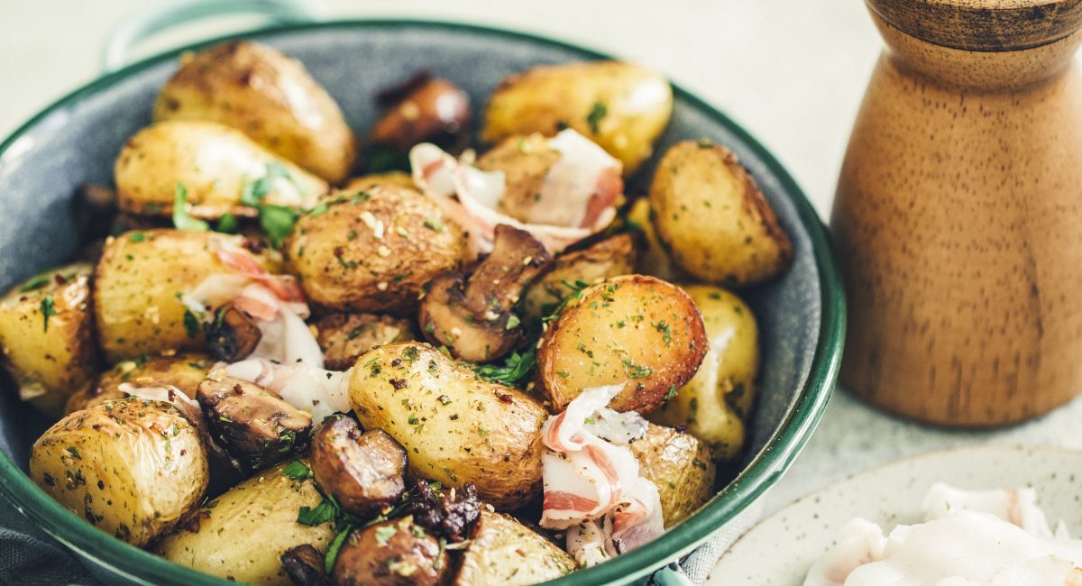 Poelee de pommes de terre au lard de patanegra