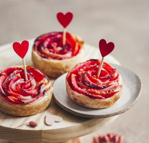 Recette de roses feuilletées aux pommes