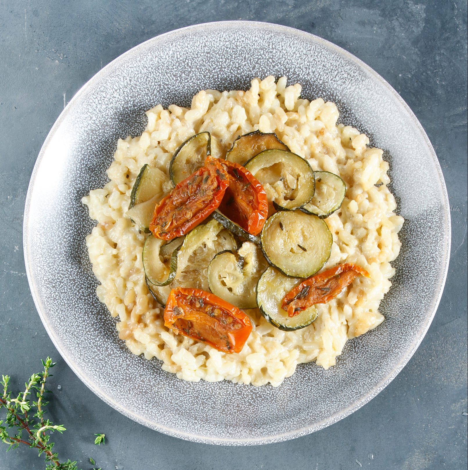 risotto aux légumes d'été