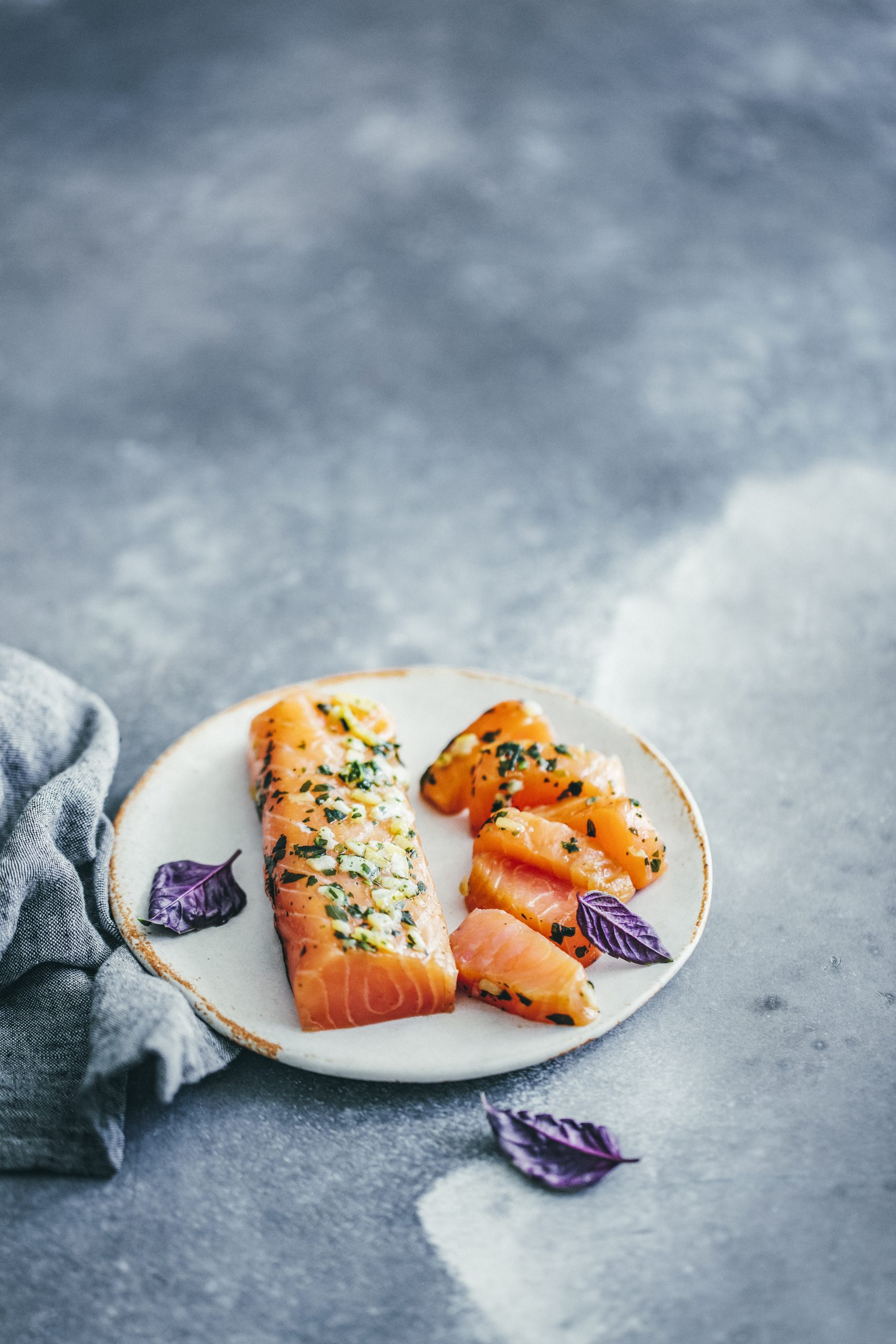 cœur de saumon fumé citron basilic - fresh.