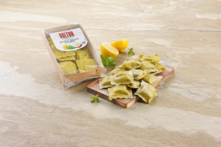 Ravioli ricotta, citron et menthe