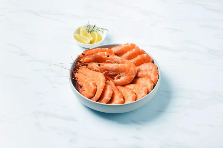 Crevettes entières cuites