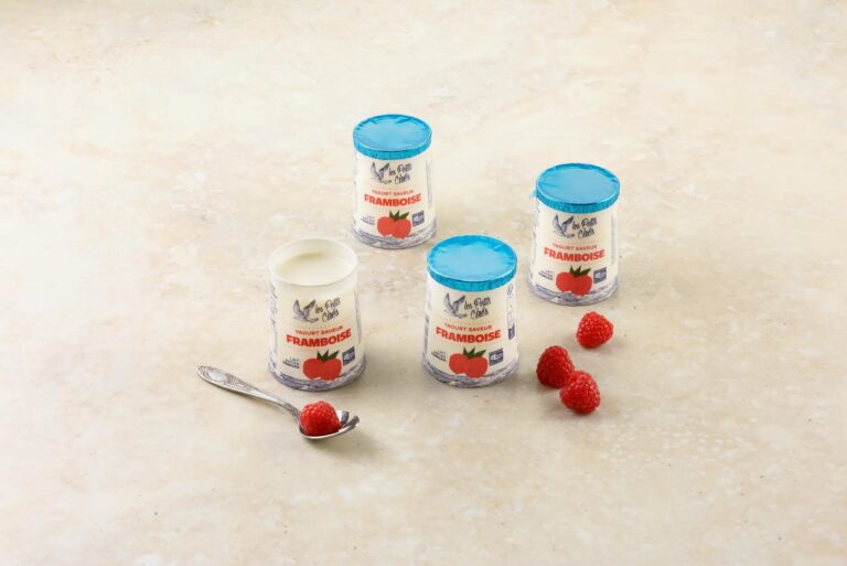 Yaourts aromatisés à la framboise