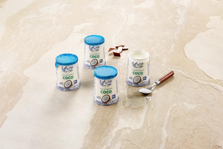 Yaourts aromatisés à la noix de coco