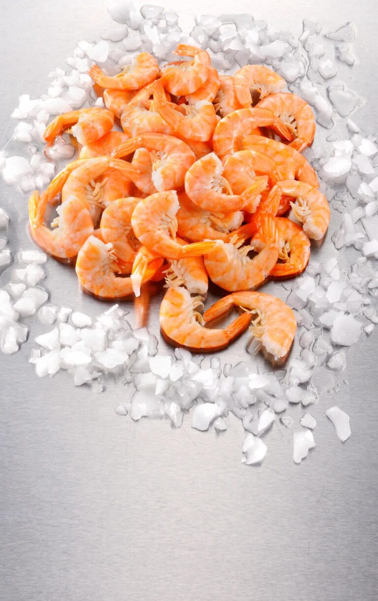 Queues de crevettes cuites